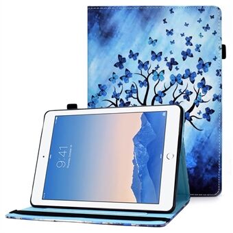 Multi-Angle Viewing Mønster Udskrivning Elastisk Band Folio Stand Cover med kortholder til iPad AIR / Air 2 / iPad  (2018) / (2017)