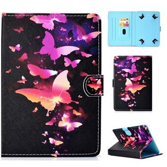 Universal 10-inch Tablet Patterned PU Leather Card Holder Case for iPad 9.7 (2018) / LG G Pad III etc