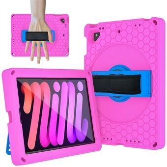 Til iPad Air (2013) / Air 2 / iPad  (2017) / (2018) EVA+PC Tablet Case Håndrem Roterende Kickstand Cover med skulderrem