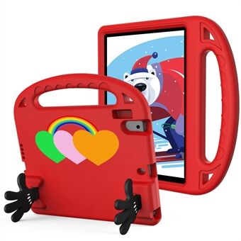 Til iPad Air (2013) / Air 2 / iPad 9,7-tommer (2017) / (2018) EVA-beskyttende etui Love Heart Pattern Palmeformet tabletcover med grebshåndtag / støttefod