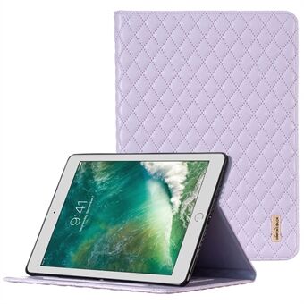 BINFEN FARVE Til iPad 9,7-tommer (2017) / (2018) / iPad Air (2013) / Air 2 Stødsikker etui med påtrykt fuld beskyttelse PU-læder tablettaske med kortholder / Stand