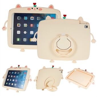Til iPad Air (2013) / Air 2 / iPad 9,7-tommer (2017) / (2018) / Pro 9,7 tommer (2016) Silikone tablet-etui Kickstand Cat Style tablet-cover