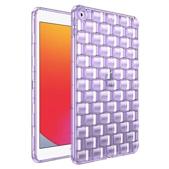 Til iPad 9,7" (2017) / (2018) Stødsikkert cover Ice Cube Design Gennemsigtig TPU tablettaske