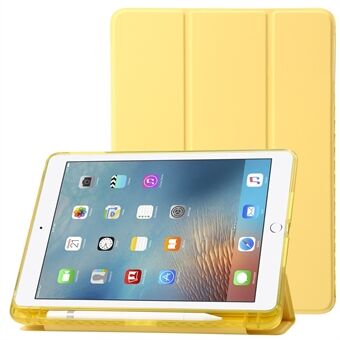 Trifold Stand Tablet Case til iPad Air (2013) / Air 2 / iPad 9,7-tommer (2017) / (2018) PU-læder + gennemsigtigt akrylcover