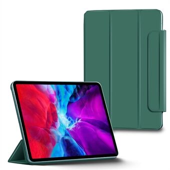 Stærk magnet fortykket rammeløst læder tablet-cover til iPad Pro  (2021)/(2020)/(2018) - Mørkegrøn