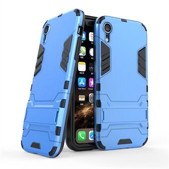 Cool Guard Plastic TPU Hybrid Phone Case med Kickstand til iPhone XR 