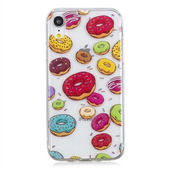 For iPhone XR  Pattern Printing IMD Soft TPU Back Case