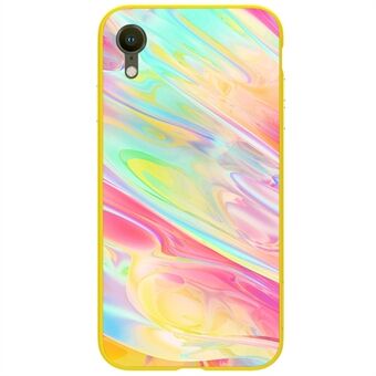 NILLKIN Ombre-etui til iPhone XR  [Farverig spejleffekt tilbage 2.5D hærdet glas + magnetisk hård pc]