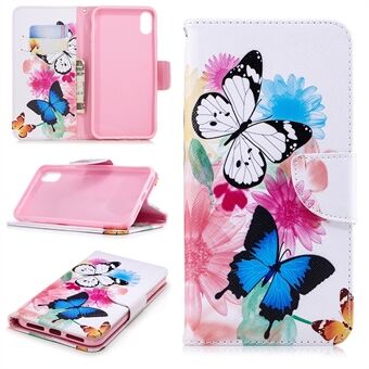 Pattern Printing PU Leather Wallet Stand Phone Case Cover for iPhone XS Max 