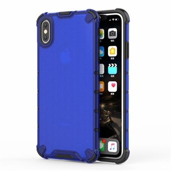 Honeycomb Shock Absorber TPU + PC Hybrid Back Mobile Shell Cover for iPhone XS Max 