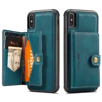 JEEHOOD Wallet Kickstand Case for iPhone XS Max , Detachable 2-in-1 PU Leather Coated TPU Phone Cover