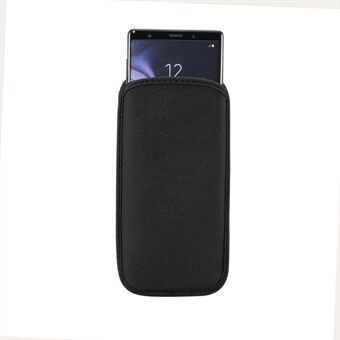 Blød dykkerdragt rejse bærende stødsikker opbevaringspose til Samsung Galaxy Note9 N960 / Note 8 SM-N950 / A8 Star - sort