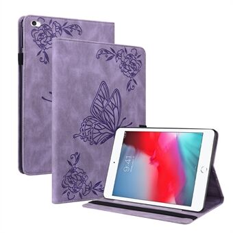 Stødsikkert letvægts-tabletcover med påtrykt sommerfuglblomst PU- Stand til iPad Mini / iPad Mini 2 / iPad mini 3 / iPad mini 4 / iPad mini (2019) 
