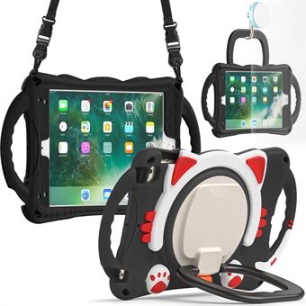Letvægts Rotary Kickstand PC + Silikone Hybrid Tablet Cover med skulderrem til iPad Mini / 2 / 3 / 4 / mini (2019) 
