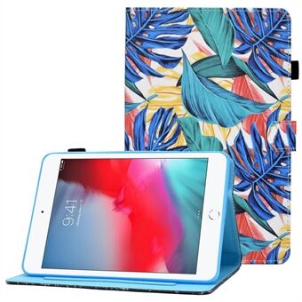 Til iPad mini (2019) /iPad mini 4/3/2/1 Justerbart Stand Tabletæske Symmønster Udskrivning PU-lædercover med kortholder