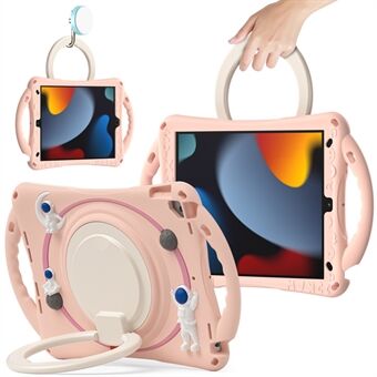 Til iPad 10.2 (2021) / (2020) / (2019) / Air 10.5 tommer (2019) / Pro 10.5" (2017) Kickstand Case Astronaut Style-B PC Silikone Cover