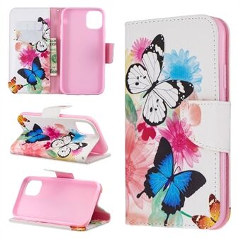 Printing Style Leather Wallet Phone Covering Case for iPhone 11  (2019)