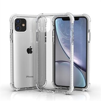 For iPhone 11  Clear Anti-Yellow Shock Absorption Acrylic Protective Phone Case