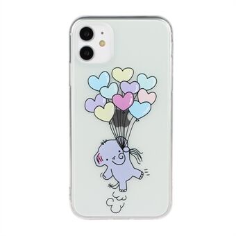 Pattern Printing Soft TPU Mobile Phone Case for Apple iPhone 11  - Heart
