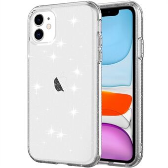 GW18 Clear Glitter Sparkly Light Anti-Drop Stødsikker blød TPU-cover til iPhone 11 