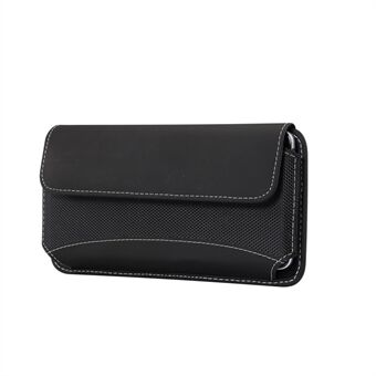 5,7-6,3 tommer Oxford Cloth Universal taske telefontaske med bælteclips til mænd (vandret stil), størrelse: 16,5 x 8,3 x 1,8 cm