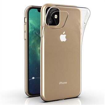 Til iPhone 11 6,1 tommer ultra tyndt anti-ridse telefoncover Høj gennemsigtighed stødsikkert fleksibelt TPU cover