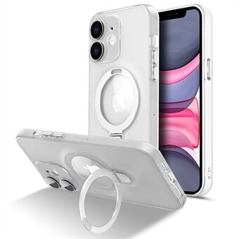 Til iPhone 11 6,1 tommer Magnetisk Kickstand Case Mat PC+TPU telefoncover med kameralinsebeskytter