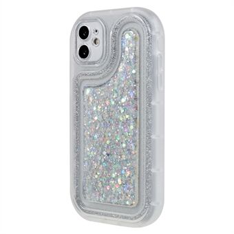 Til iPhone 11 6,1 tommer Glitter Sparkle Epoxy TPU telefoncover Ridsefast beskyttelsescover