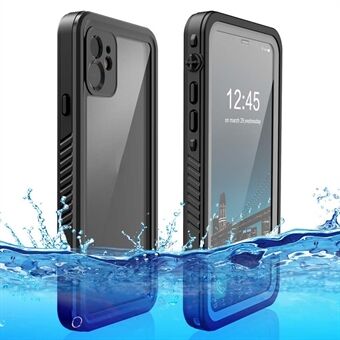 FS-serien til iPhone 11 Vandtæt etui Støvtæt IP68 Undervands fuldkrops tæt gennemsigtig telefondækning