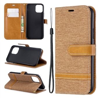 Assorted Color Jeans Cloth Leather Wallet Case for iPhone 11 Pro  (2019)