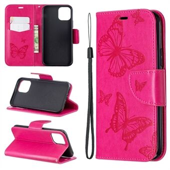 Imprint Butterfly Leather Wallet Case for iPhone 11 Pro  (2019)