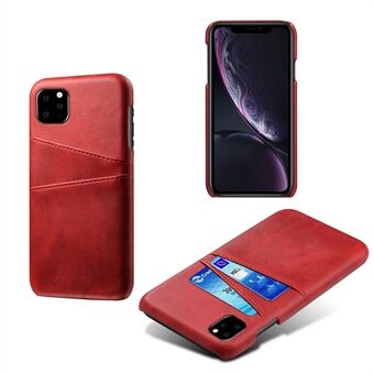 KSQ Læder Hardcover til iPhone 11 Pro m/kortholdere - Rød