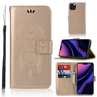 Dream Catcher Owl Imprinted Leather Casing for iPhone 11 Pro  (2019)