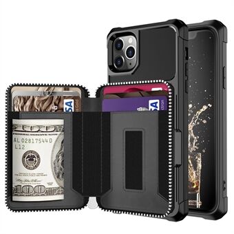 Leather Phone Case with Zipper Wallet for Apple iPhone 11 Pro 