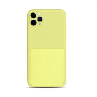 Blødt TPU-telefoncover med PU-læderkortplads til iPhone 11 Pro 
