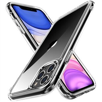 Galvanisering Krystalklart TPU + PC Hybrid Phone Cover til iPhone 11 Pro , slankt og let mobiltelefontilbehør