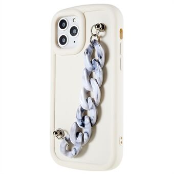 TPU telefoncover til iPhone 11 Pro 5,8 tommer matfinish profiltelefonholder med armbåndskæde