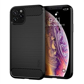 MOFI Carbon Fiber Texture Brushed TPU Soft Phone Back Case for iPhone 11 Pro Max  (2019)