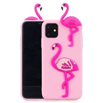 3D Effect Cute Patterned TPU + Silicone Back Case for iPhone 11 Pro Max  (2019)