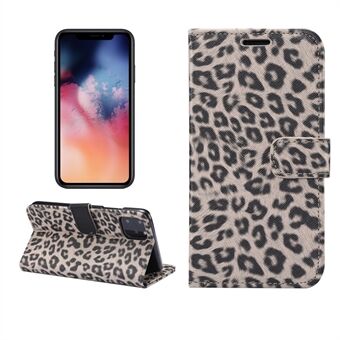 Leopard Texture Stand Leather Phone Wallet Case for iPhone 11 Pro Max 