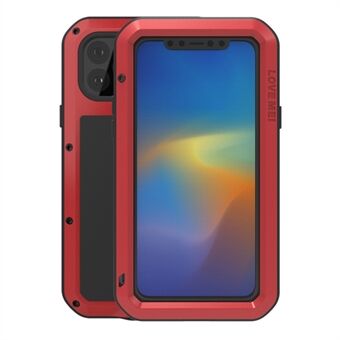 LOVE MEI Metal + Silicone + Tempered Glass Shockproof Dustproof Case for iPhone 11 Pro Max 