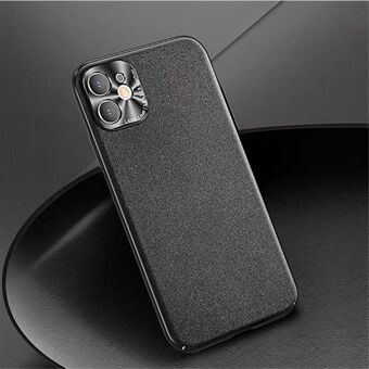 Matte Leather Grain PC Back Case with Metal Lens Protector for iPhone 11 Pro Max 