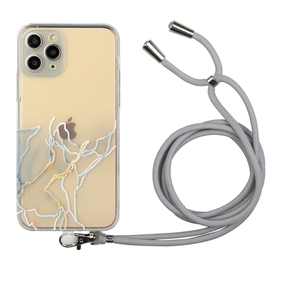Marmor mønster Fleksibel taske med til iPhone 11 Pro