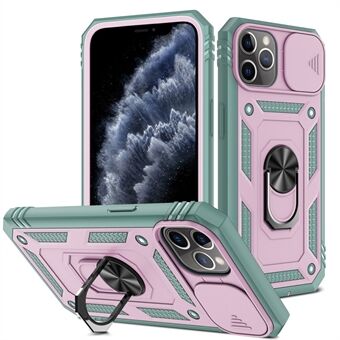 Kickstand Military Grade Drop Testet Hard PC Back + Soft TPU Edge Protective Case med kameralinsebeskytter til iPhone 11 Pro Max 