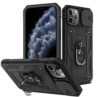 Kickstand Military Grade Drop Testet Hard PC Back + Soft TPU Edge Protective Case med kameralinsebeskytter til iPhone 11 Pro Max 