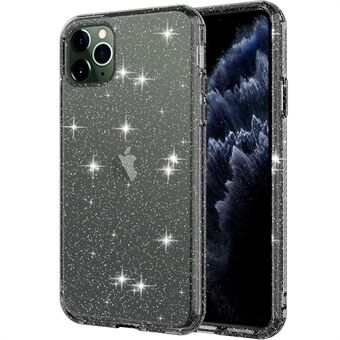 GW18 Clear Glitter Sparkly Lens Protection Anti-Drop Stilfuldt blødt TPU-cover cover til iPhone 11 Pro Max 