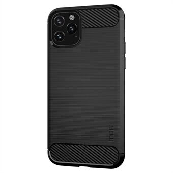 MOFI Brushed Phone Case for iPhone 11 Pro Max , Carbon Fiber Texture Drop-proof TPU Cover