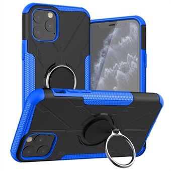 Til iPhone 11 Pro Max 6,5 tommer Ring Kickstand Design Drop-sikker etui PC + TPU Telefon Bagcover