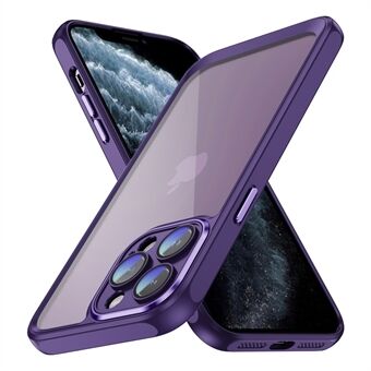 Til iPhone 11 Pro Max Dual Layer Hard Acryl+TPU-etui Gennemsigtigt telefoncover på bagsiden