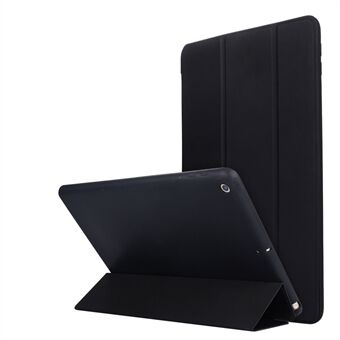 Tri-fold Stand Silicone + Leather Universal Protective Tablet Cover with Auto Wake / Sleep for iPad 10.2 (2021) / (2020) / (2019)